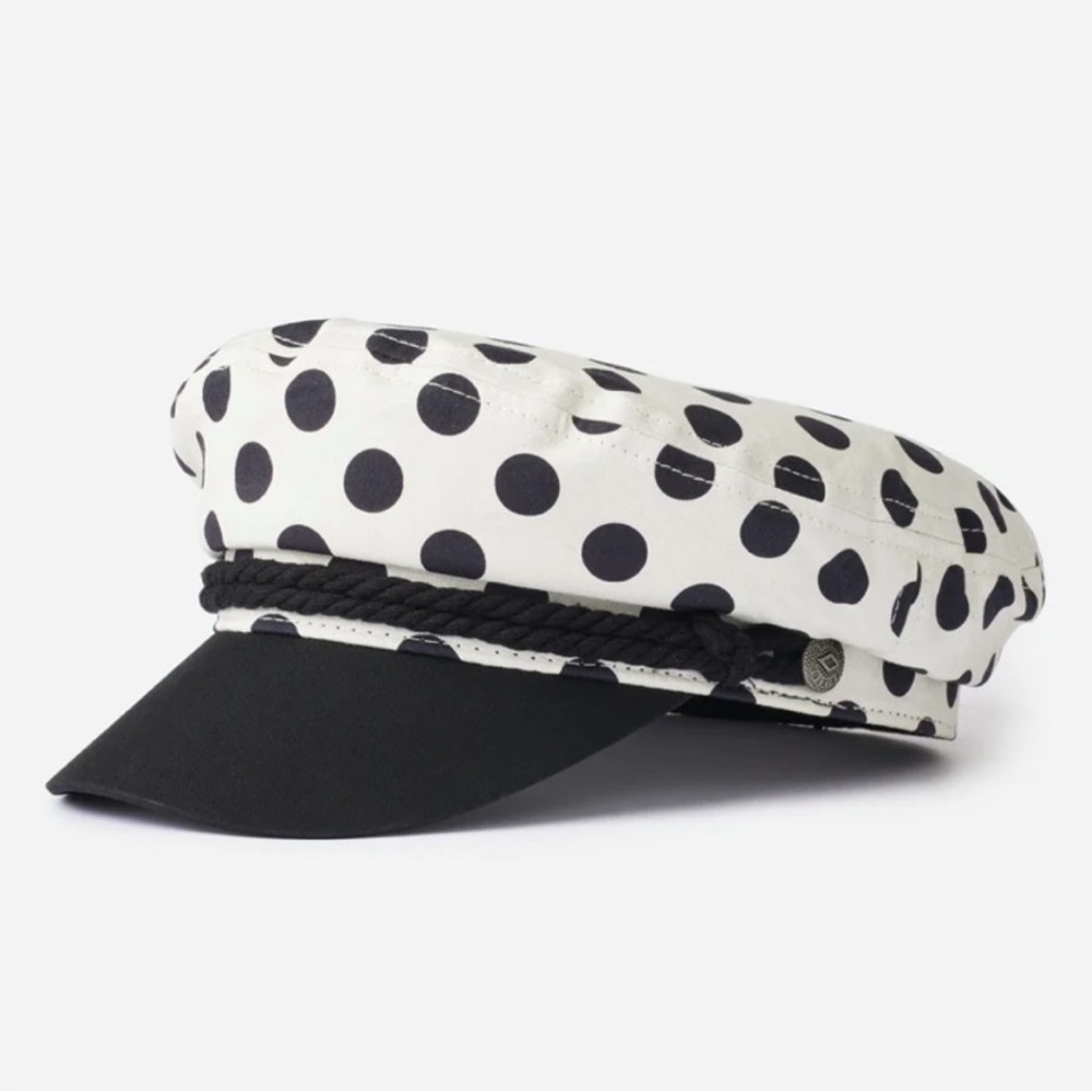 **ISO NOT SELLING Brixton fiddler polka dot hat…size small